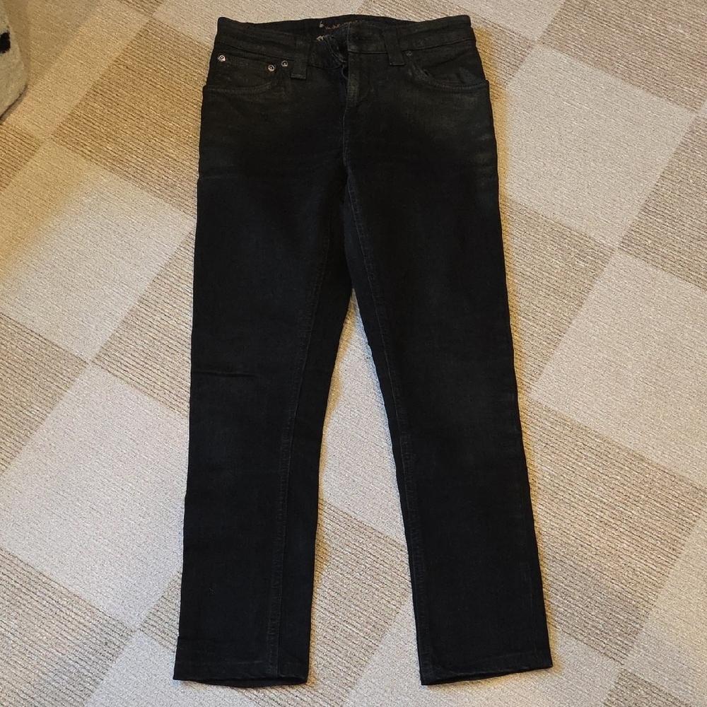 Nudie Jeans Womens Dark Skinny Jeans